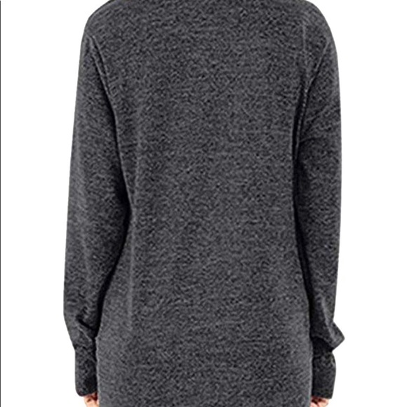 Womens Long Sleeve V Neck Blouses Comfy Loose Plain Tops  (brand new in package) - Picture 5 of 5